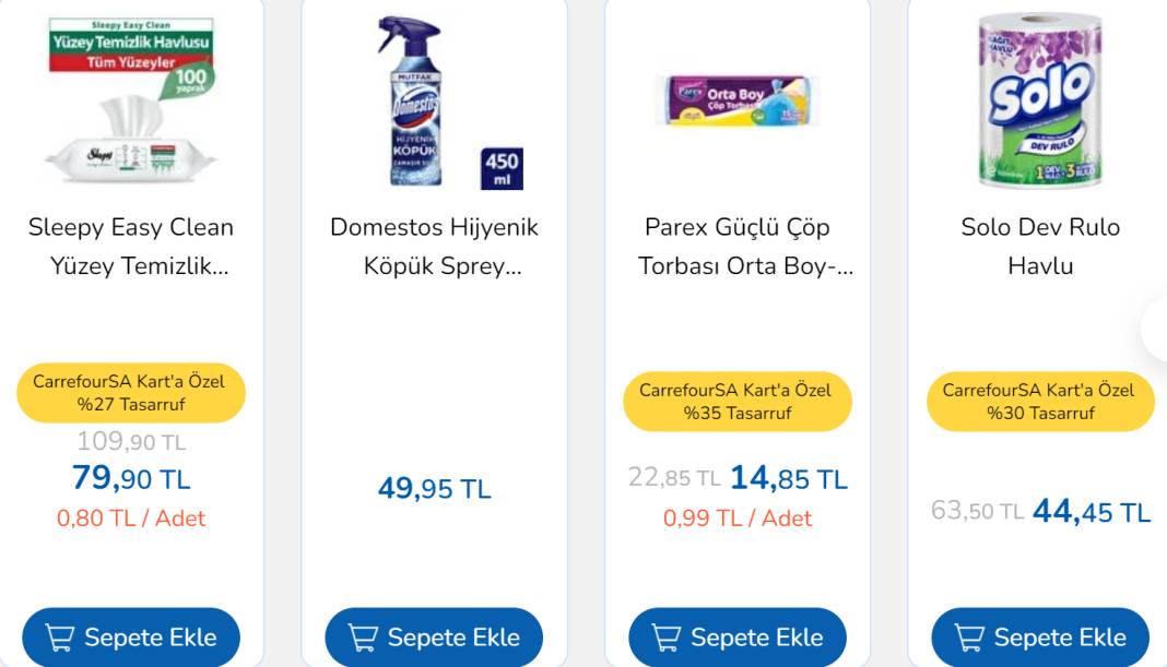 CarrefourSA Bulaşık Deterjanı 70 TL'ye Satıyor! Ayçiçek Yağı, Pirzola, Balık Fiyatları Düştü! 8